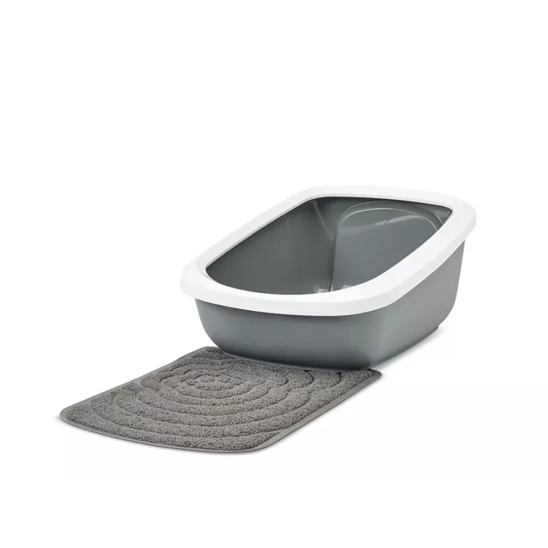 Arenero para gatos Savic Aseo Jumbo arenero cerrado para gatos 67,5×48,5×29 cm, gris, plástico