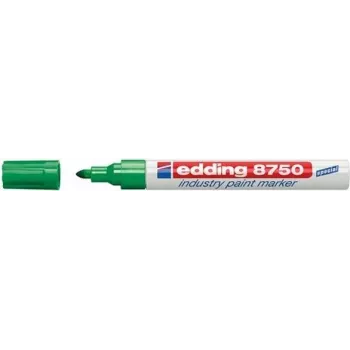 Rotulador permanente punta redonda Edding 8750 verde