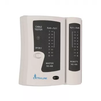 Comprobador de cables Extralink, RJ45 RJ11