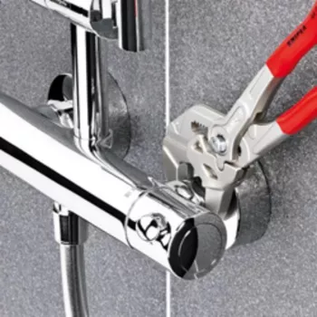 Llave de agarre Knipex 250 niquelada PVC mordazas pulidas