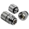 Salida de agua G1/4 rosca macho – BitsPower Touchaqua, pack de 2, plata