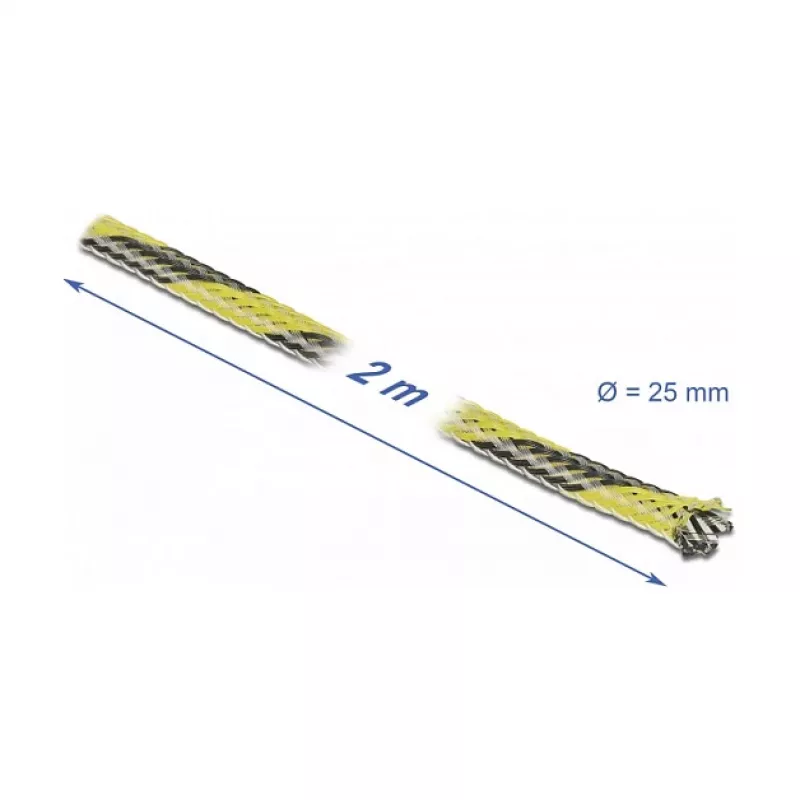 Funda protectora para cables DeLOCK 20747 negro amarillo