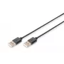 Cable de conexión USB Assmann, Type-A M/M, 3,0 m, compatible con USB 2.0, UL, negro (AK-300100-030-S)