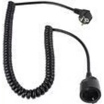 Cable de prolongación eléctrica AS Schwabe 70425, 4 m, negro