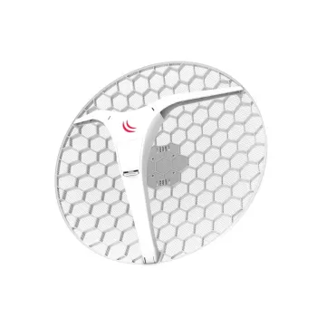 Antena de red MikroTik LHG XL HP5 27,5 dBi 5 GHz doble polarización, PoE, 245 mm de altura, 55 cm de diámetro