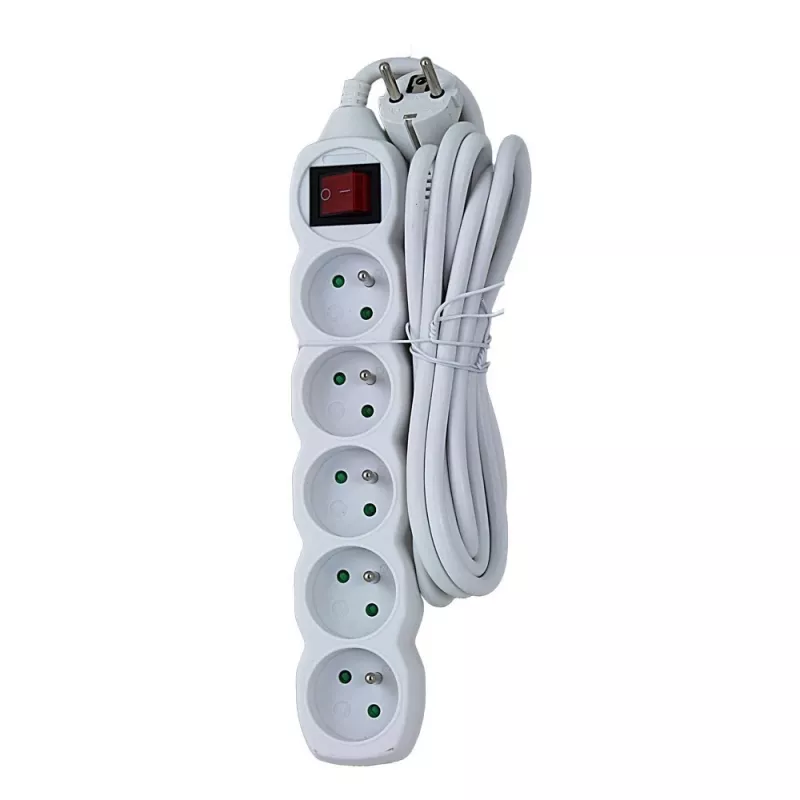 Regleta Esperanza ELK215W 3 m 5 toma(s) de CA para interiores blanca