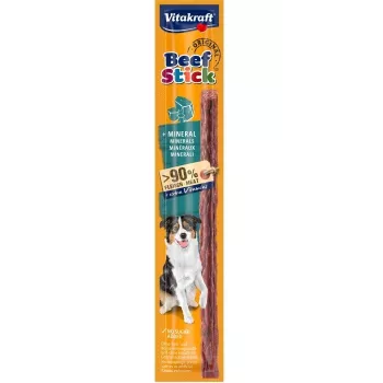 Snack masticable para perros Vitakraft Beef Stick Original plus Mineral 12 g — sabor a ternera, 30 % proteína, sin azúcar ni gluten