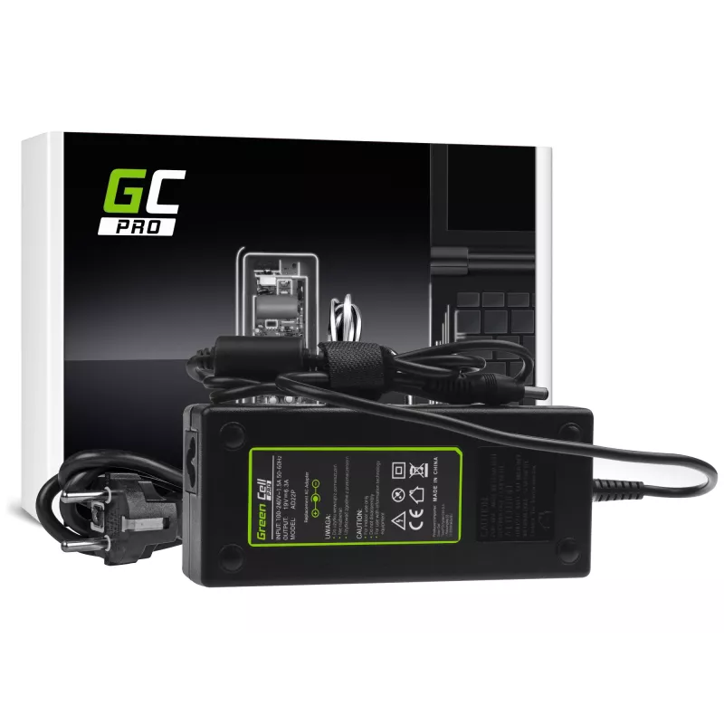 Fuente de alimentación/inversor Green Cell AD22P 120 W 19 V 6,3 A para portátiles ASUS, interior, negro