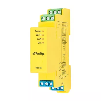 Control de iluminación para carril DIN Shelly RGBWW Pro WiFi 5 canales