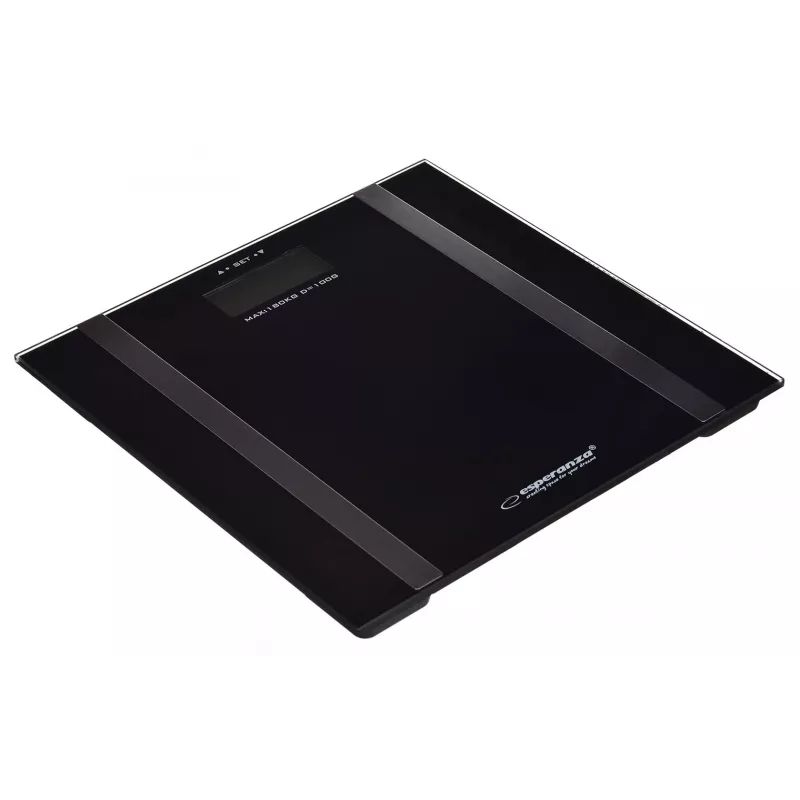Báscula de baño Esperanza EBS018K – electrónica, 180 kg, negra