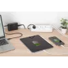 Regleta de enchufes DIGITUS 3 tomas con 2×USB-A y 1×USB-C, 3 tomas de CA tipo E/F, cable de 1,5 m, blanca