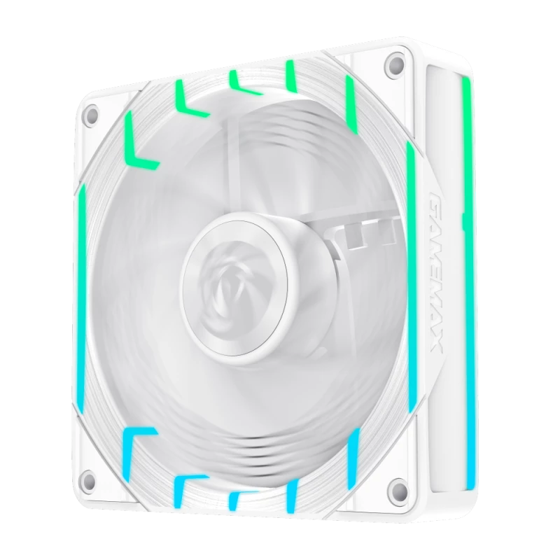 GAMEMAX TORNADO T12 ARGB-RW Ventilador de caja 120mm blanco con aspas invertidas
