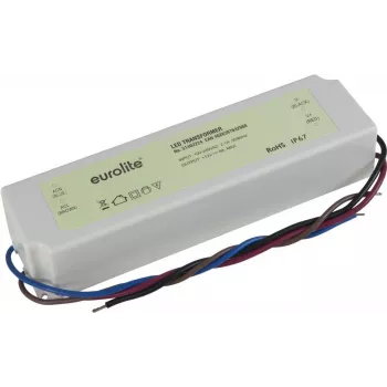 Transformador electrónico EUROLITE 12V 8A IP67 – fuente de alimentación de baja tensión para LED/halógeno