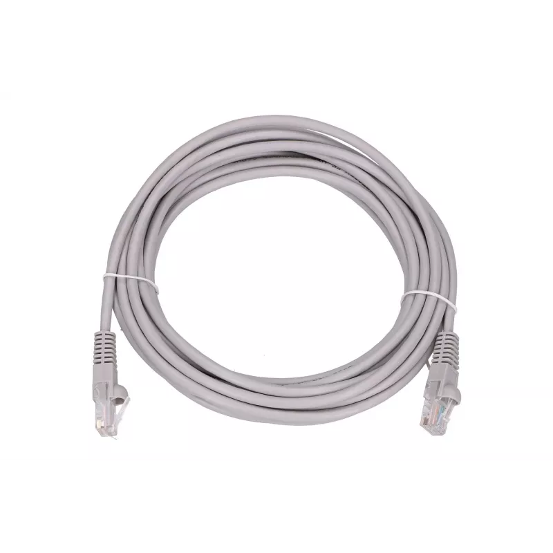 Cable de parcheo de red Extralink Cat5e UTP 5 m — RJ-45 a RJ-45, gris