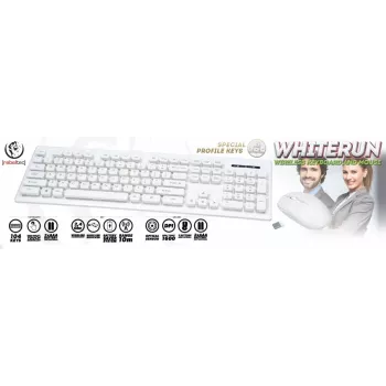 Rebeltec conjunto inalámbrico de teclado y ratón Biae Whiterun