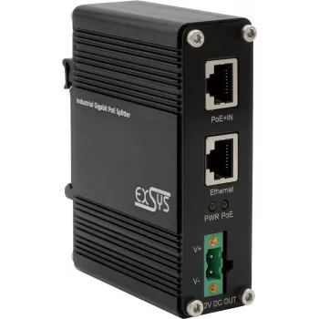 Splitter PoE+ Exsys EX-60325 802.3at, salida 12 V DC 20 W