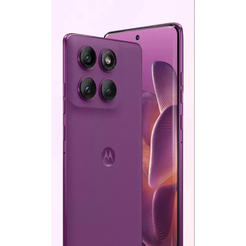 Smartphone Motorola Moto Edge 60 Pro 5G Dual-SIM, 8 GB RAM, 256 GB almacenamiento, Pantone Sparkling Grape
