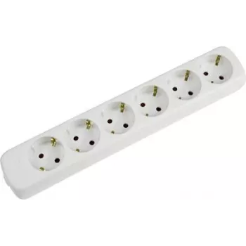Regleta de enchufes AS Schwabe 11711 blanca — alargador de red, 1 ud.