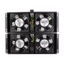 Ventilador de refrigeración Extralink EX.8673 unidad de ventilación de 4 vías para armarios de pie cable de 2 m con enchufe EU