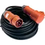 Alargador eléctrico AS Schwabe [conector macho CEE – conector hembra CEE] 32 A Negro 10,00 m 61027 (61027)