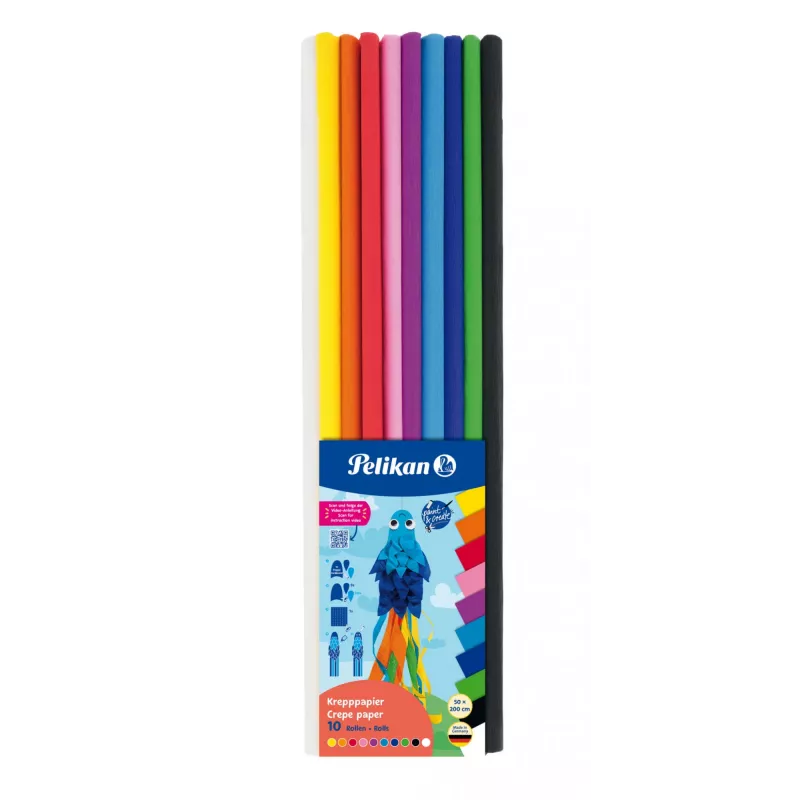 Papel crepé Pelikan 101622 Multicolor 500 mm 10 hojas