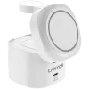 Estación de carga inalámbrica 4 en 1 Canyon, máx. 30 W, tamaño: 70x70x70,3 mm, peso: 414 g, con fuente de alimentación de 65 W y cable de 1 m, blanca