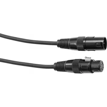 Cable DMX EUROLITE XLR de 5 polos, 10 m, negro