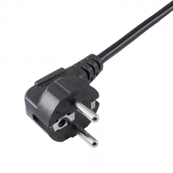 Akyga AK-PC-05A Cable de alimentación CEE 7/7 a IEC C13, 5 m, negro