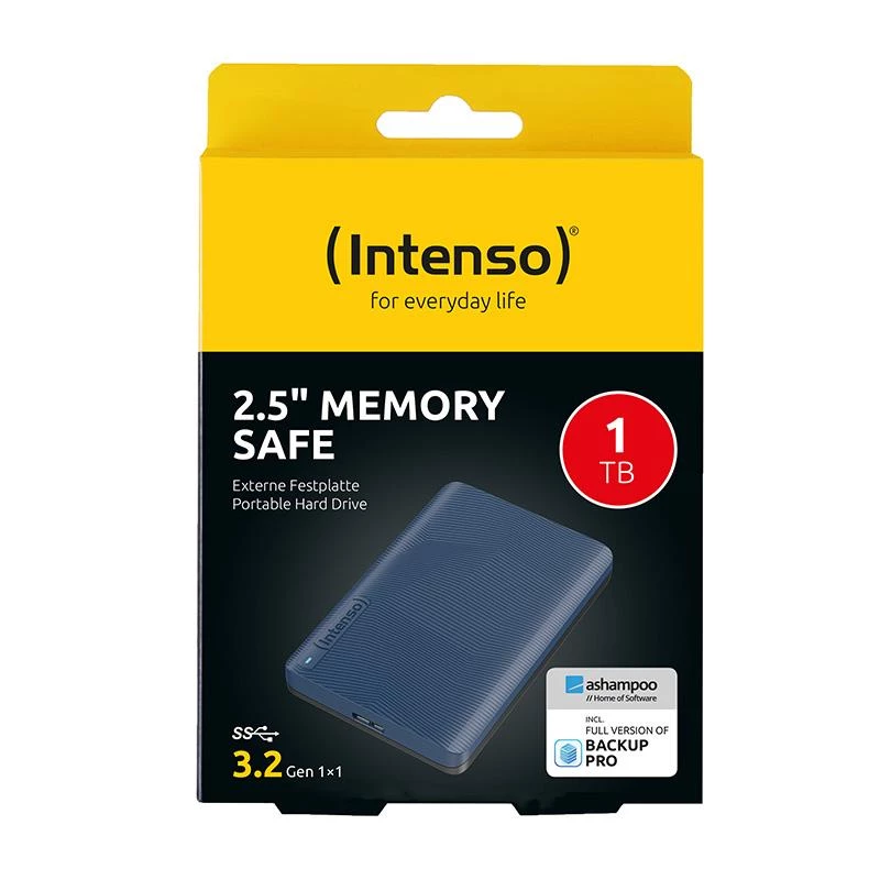 Disco duro externo | INTENSO | 1000 GB | Color Azul | 6029565
