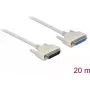 Cable serie DeLOCK 83682 beige 20 m D-Sub 25 pines