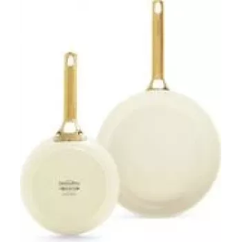 Set de sartenes GreenPan Padova Reserve — aluminio, crema, Ø20 cm y Ø26 cm, 2 uds.