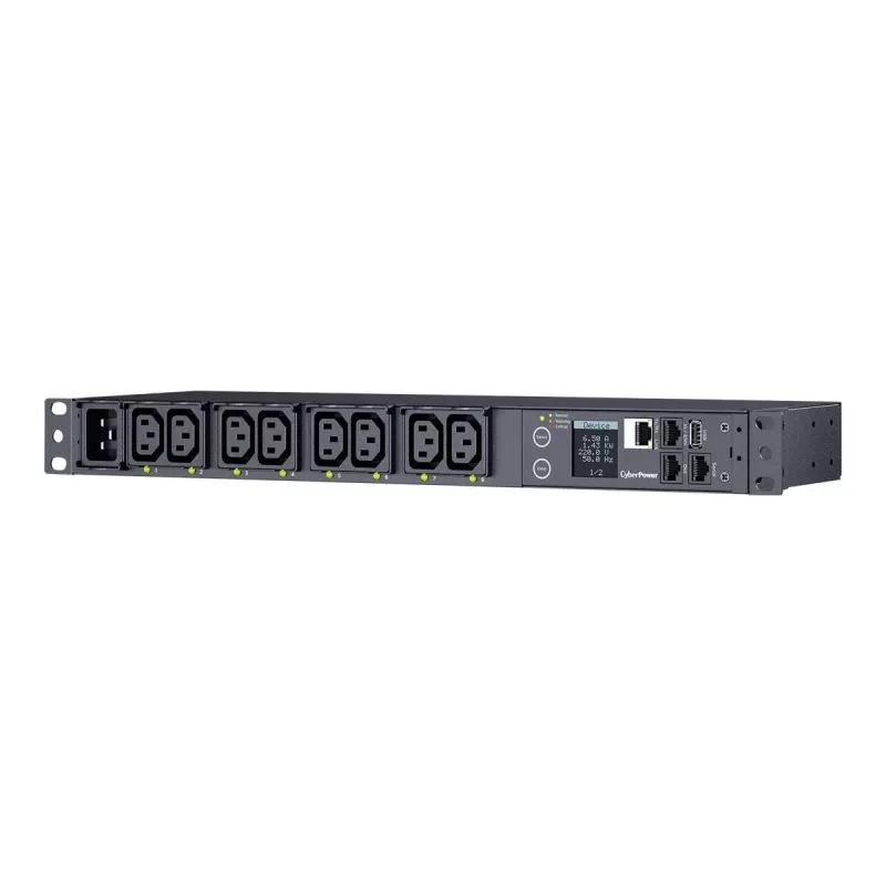 Unidad de distribución de energía (PDU) CyberPower PDU41005 8 salidas AC 1U Negra