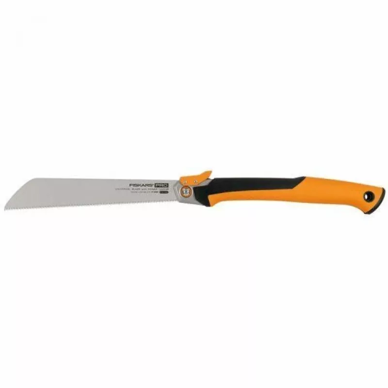 Sierra de ramas Fiskars Pro PowerTooth 25 cm – hoja de sierra de ramas curvada para cortar ramas