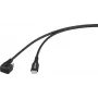 Renkforce cable USB 2.0 con conector USB-C, girado 180 grados, negro (RF-6721078)