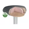 Silla de oficina Leitz 65440085 asiento acolchado gris estructura de plástico