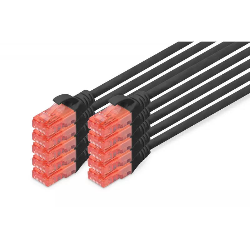 Cable de red Digitus CAT 6 U/UTP 0,5m RJ-45 negro