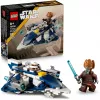 LEGO Microfighter Star Wars Caza estelar Jedi de Plo Koon 75400 — 89 piezas, 1 minifigura, edad 6+