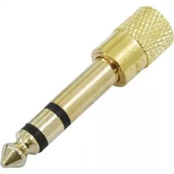 Adaptador de audio Omnitronic jack macho de 3,5 mm a jack hembra de 3,5 mm — pack de 10