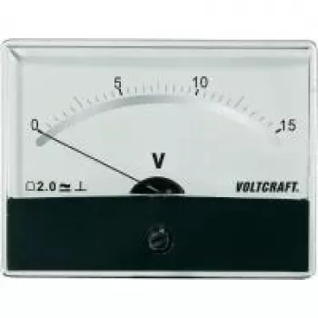 Instrumento de medición empotrable Voltcraft AM-86X65/15V/DC AM-86X65/15V/DC 15 V bobina móvil (AM-86X65/15V/DC)