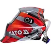 Yato YT-73921 careta de soldar con oscurecimiento automático, negro/rojo/plata