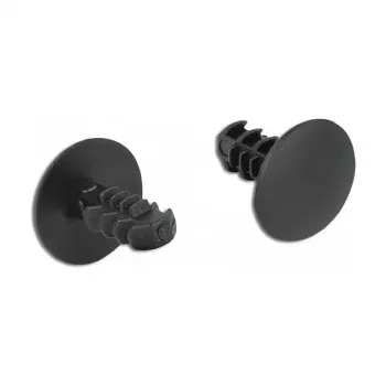 DeLOCK clip de abeto 60188 negro nailon 10 uds.