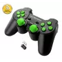 Esperanza Gladiator EGG108G mando inalámbrico, 2,4 GHz, PC/PS3, negro/verde
