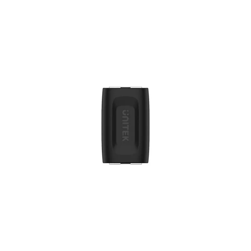 Unitek A1026BK acoplador RJ45 hembra a hembra, Cat.6, 1 Gbps, negro