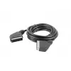 Lanberg CA-EUEU-10CC-0018-BK cable SCART, SCART a SCART de 21 pines, 1,8 m, negro