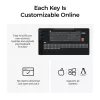 Teclado mecánico Keychron Q6M-P4 — Full-size 100% con cable e inalámbrico (USB, RF, Bluetooth 5.1), retroiluminación RGB, blanco, USB-C