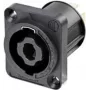 Conector de altavoz Neutrik NL4MPXX conector hembra de brida, contactos rectos número de polos (num): 4 negro 1 ud. (NL4MPXX)