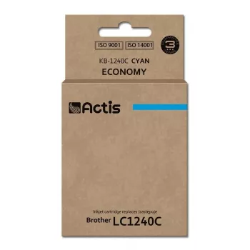 Cartucho de tinta ACTIS KB-1240C compatible para Brother, cian, 19 ml, a base de colorante, rendimiento estándar