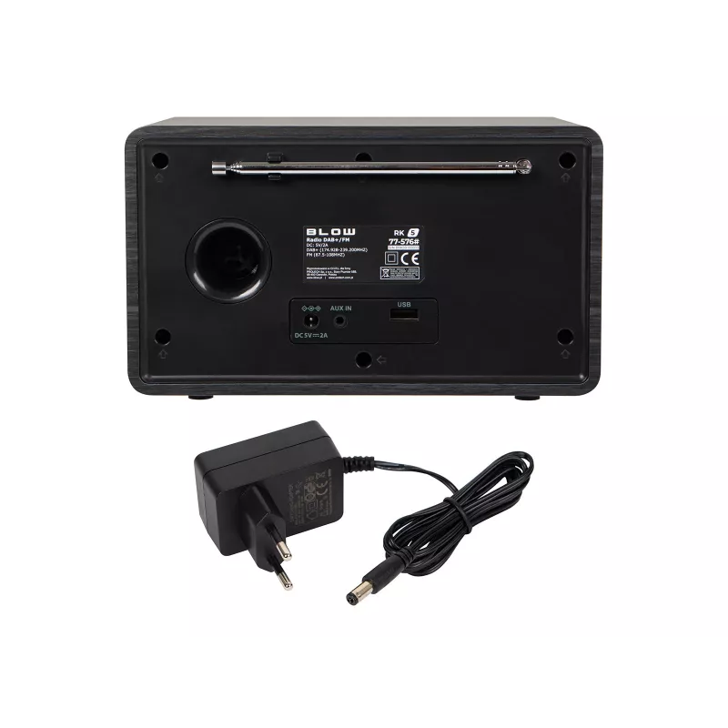 BLOW radio de cocina RK5 FM/DAB+ con Bluetooth, negro