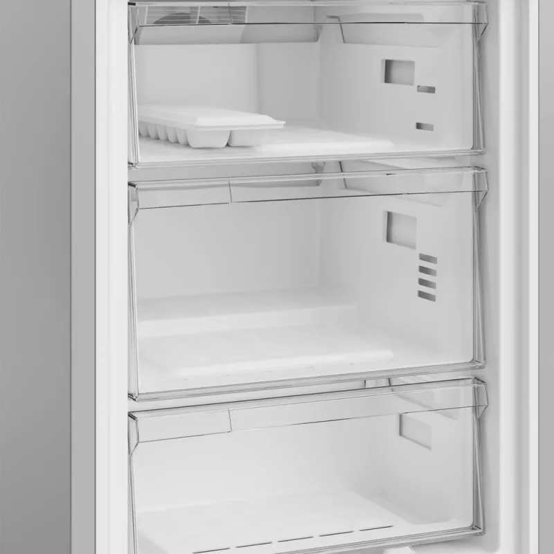 Frigorífico Indesit INK 25402 S4E | Compacto de libre instalación, No Frost, 249 L frigorífico / 106 L congelador, Alto 203,5 cm, Clase energética E, 37 dB, Plata