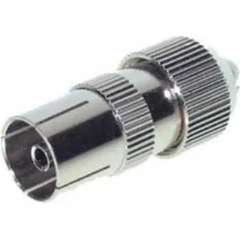 Conector hembra coaxial ShiverPeaks 82012 — conector metálico para cables coaxiales de antena